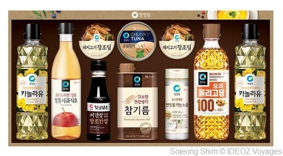 chuseok coffret cadeaux de produits alimentaires