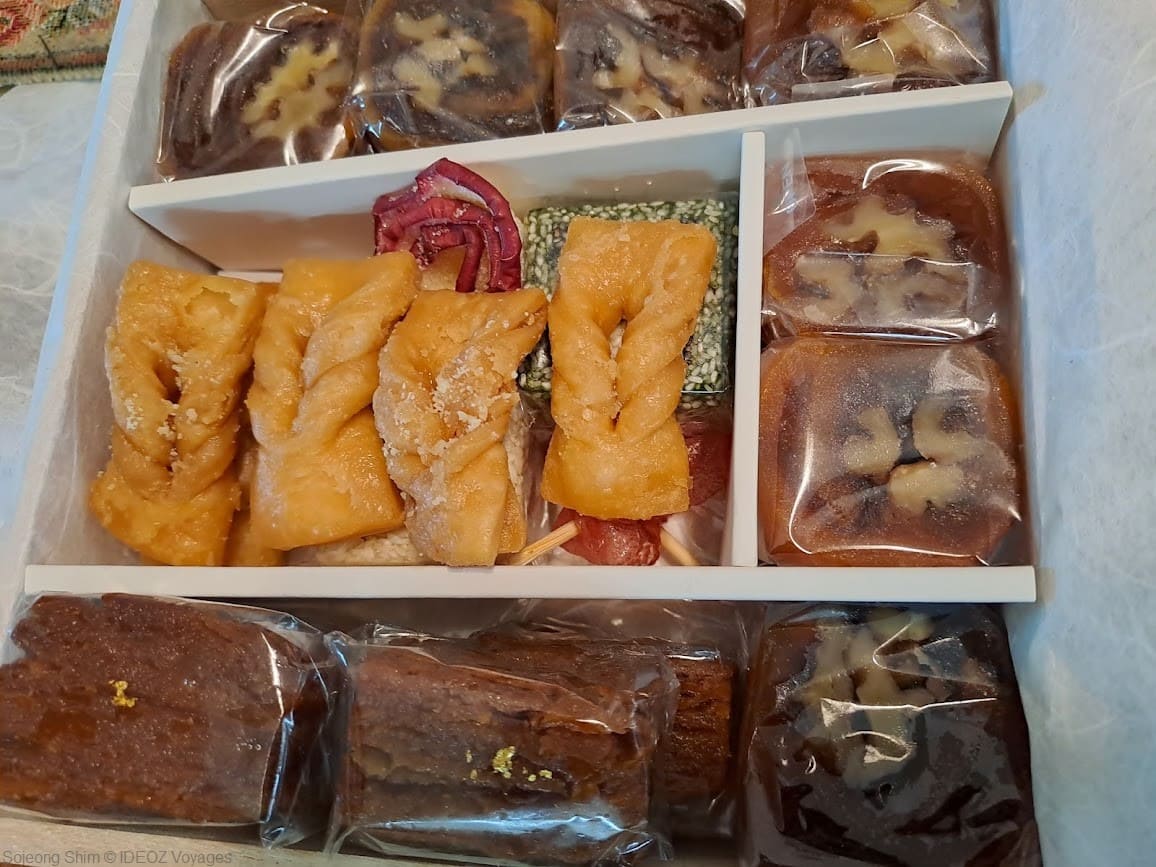 gateaux coréens offerts pour la fete chuseok