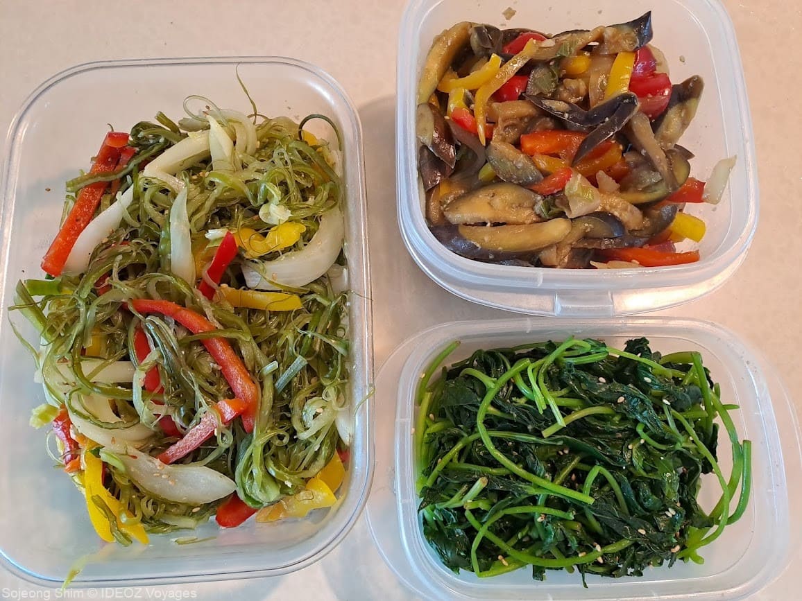 préparation des plats pour chuseok