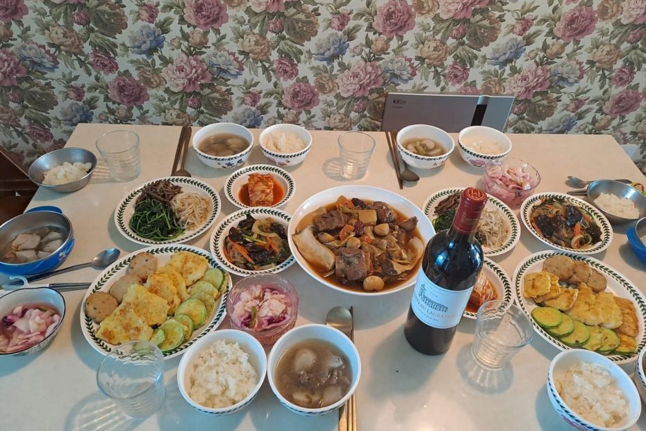 table des fêtes de chuseok (1)