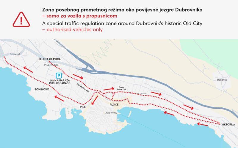 zones soumises à une régulation de circulation à dubrovnik (1)