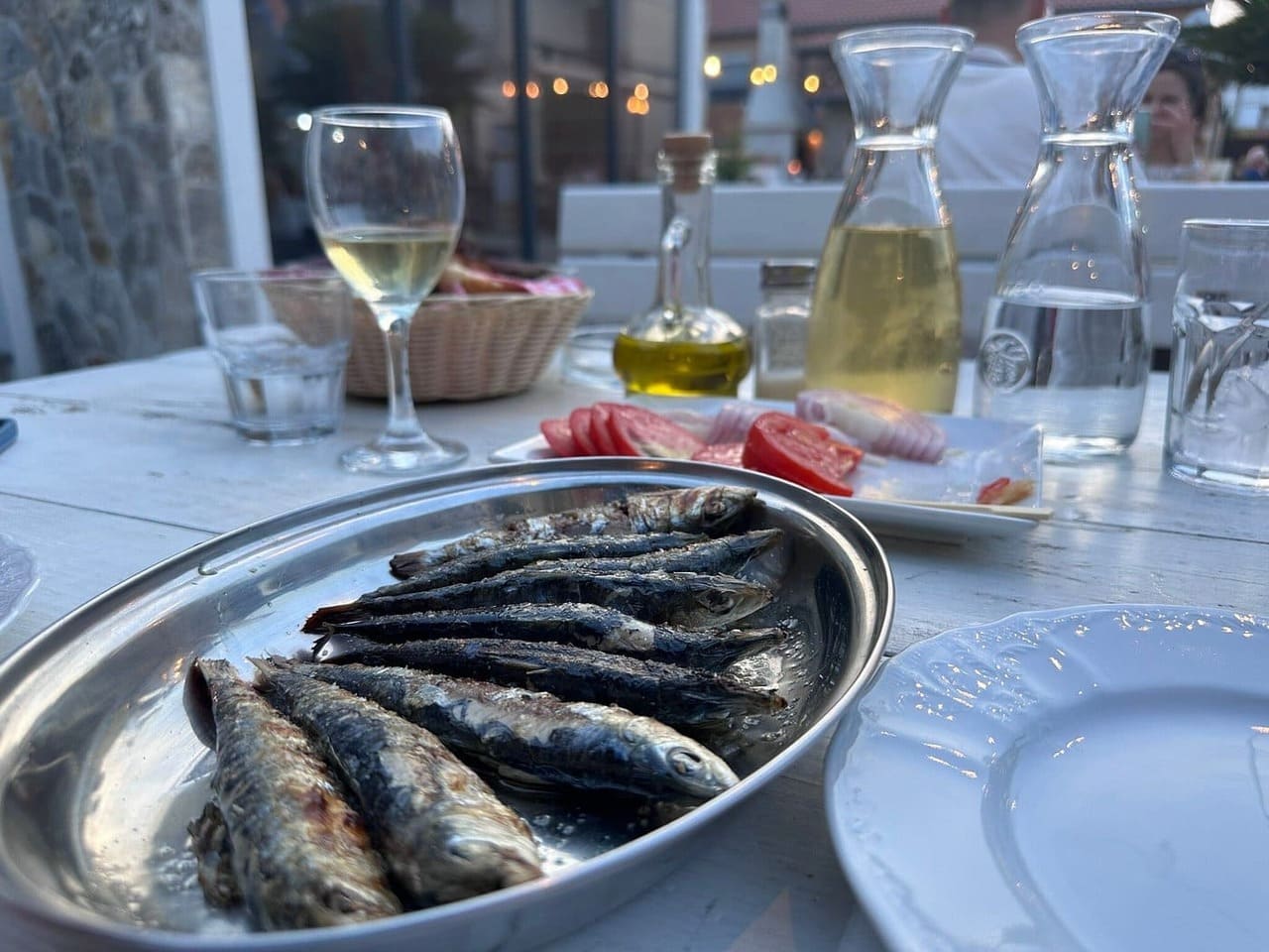 konoba loza pakostane repas sardines moules (1)