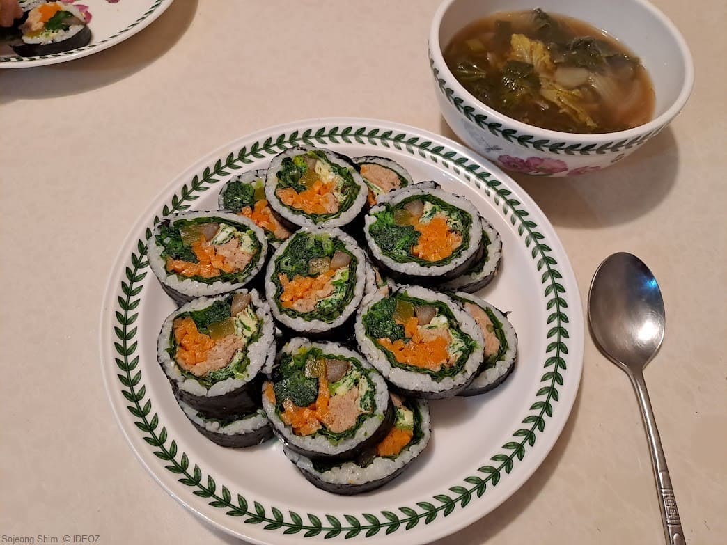 kimbaps et soupe coréenne (1)