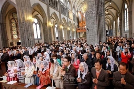messe de paques en corée du sud (1)