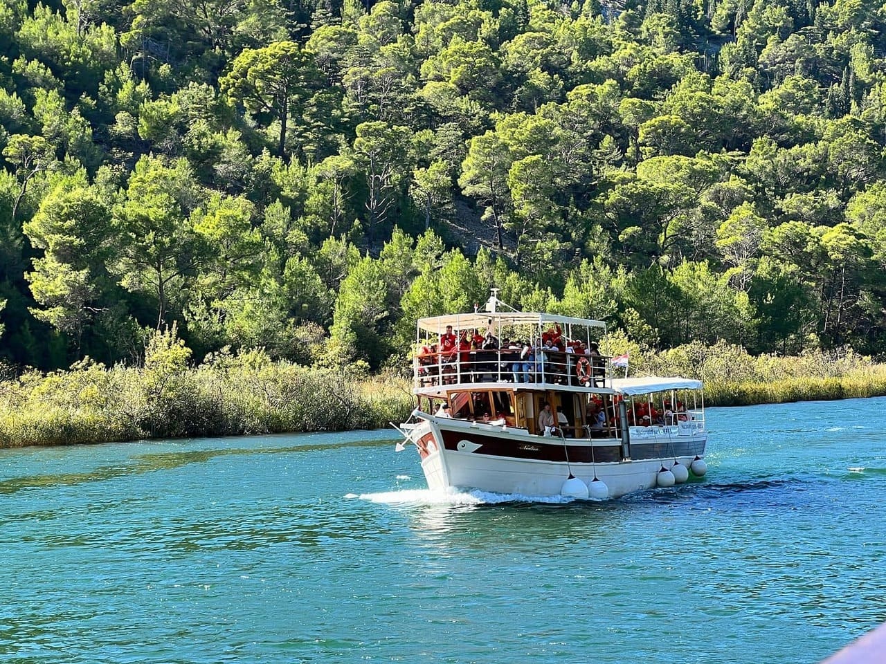 rejoindre krka en bateau depuis skradin