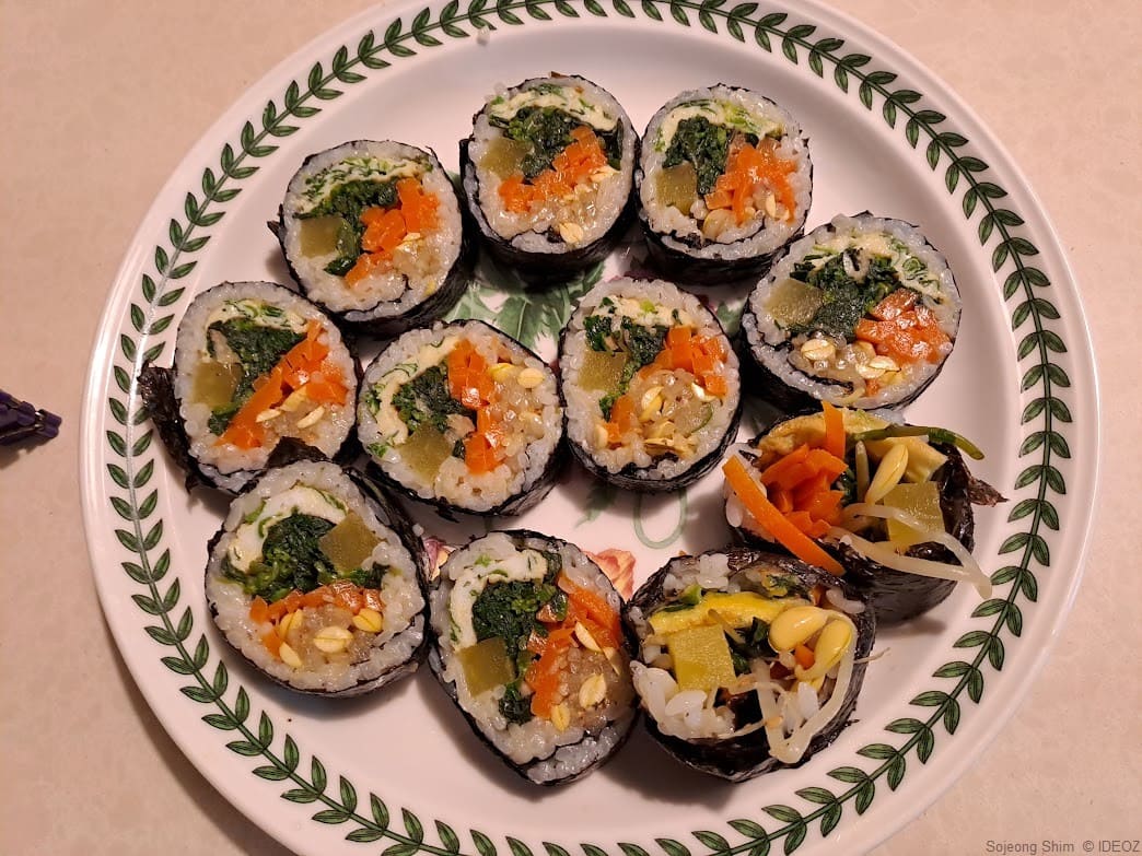 variété de kimbaps (3)