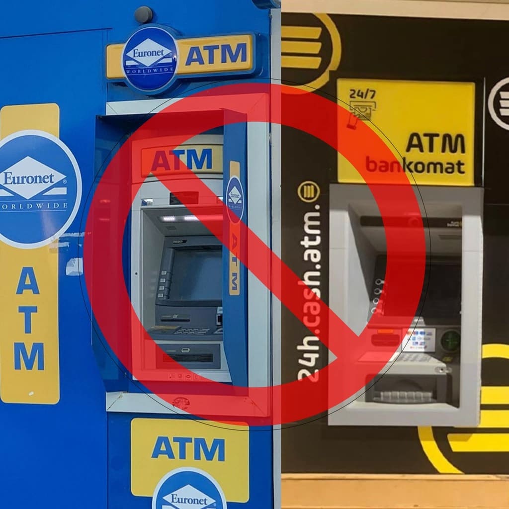 atm distributeurs d'argent en croatie