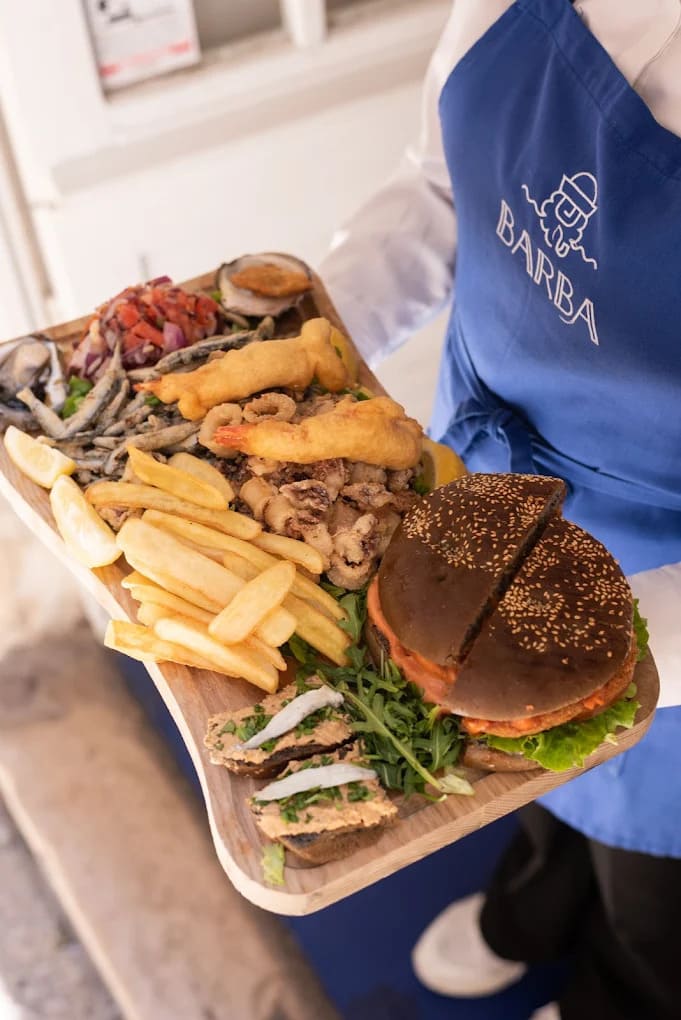 planche burger au poisson barba dubrovnik