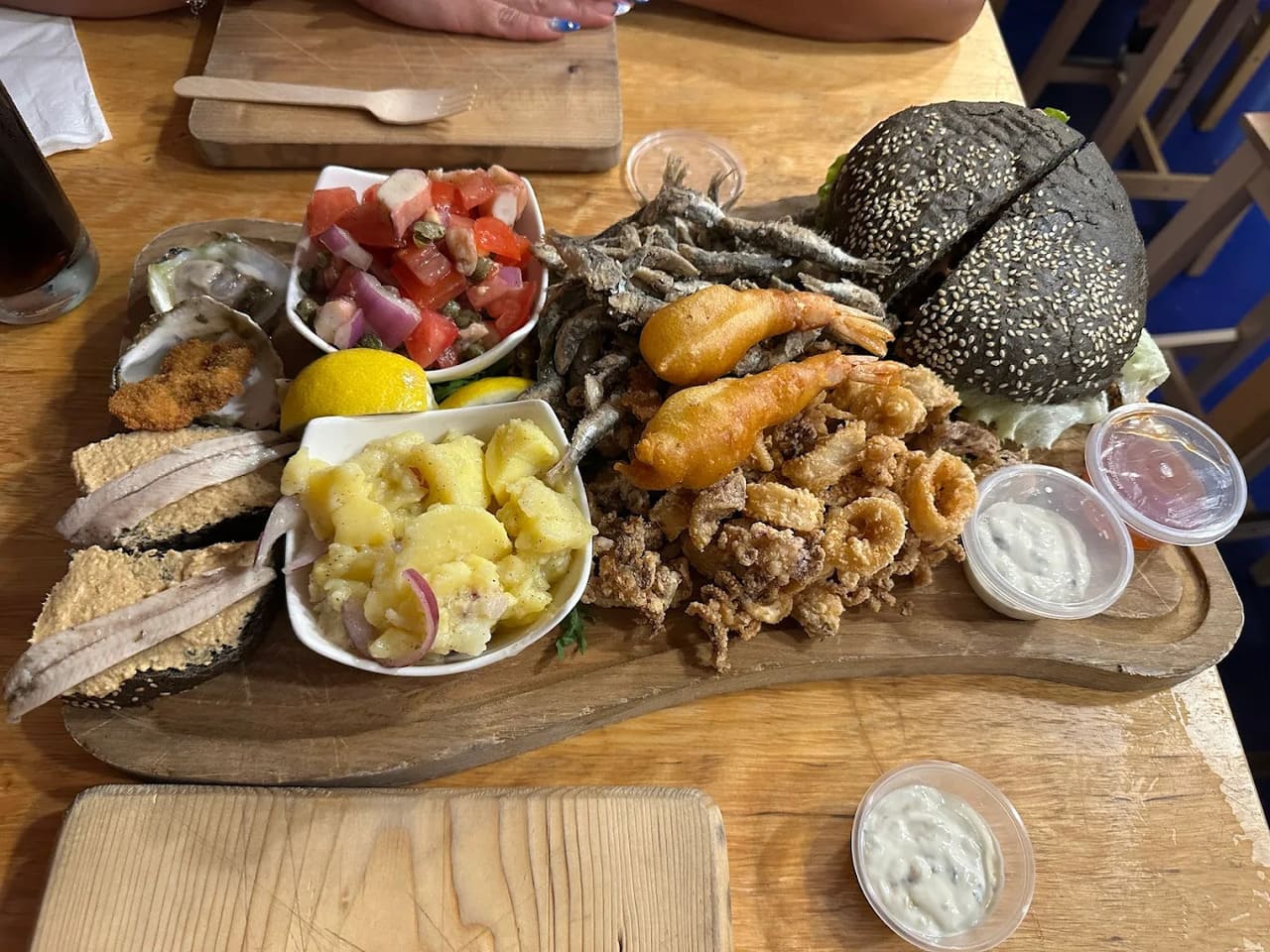 restaurant barba dubrovnik burger aux fruits de mer