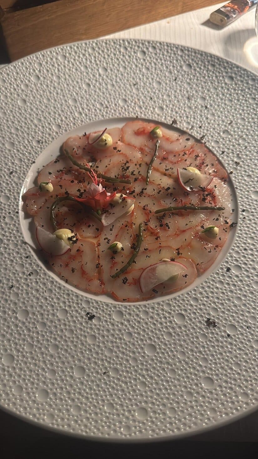 restaurant nautika carpaccio de daurade
