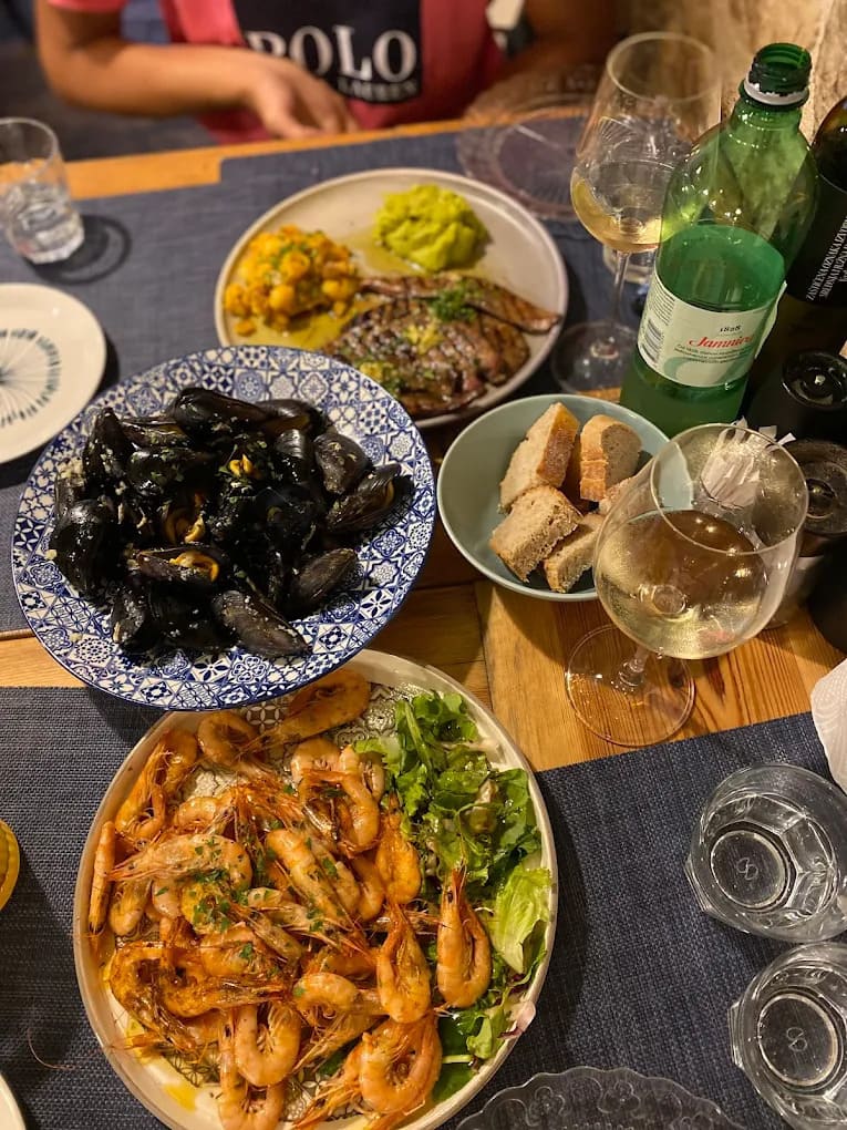 villa spiza restaurant split gambas