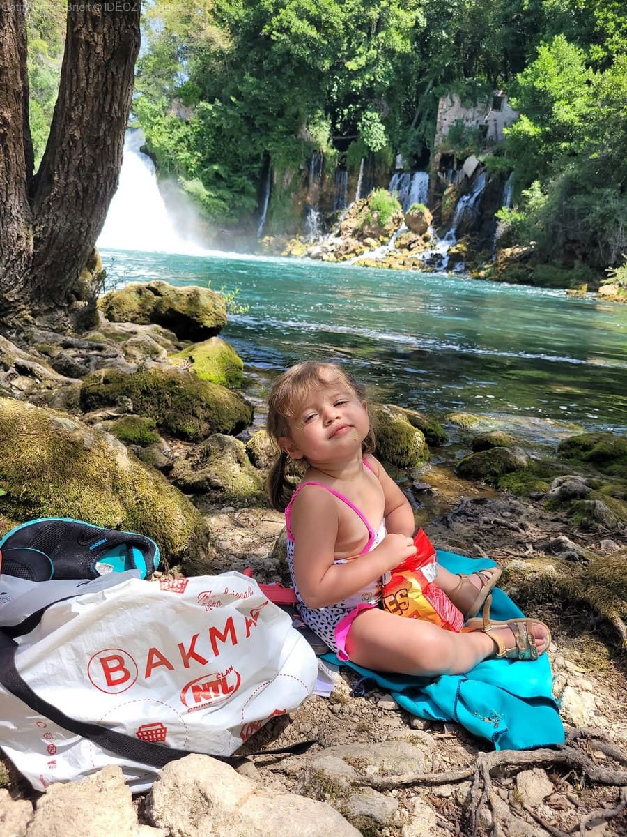petite aventure en famille à biluscica buk krka