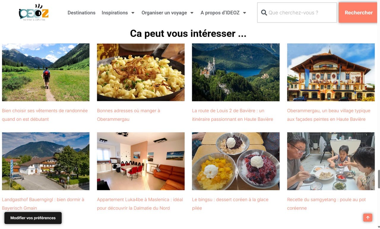 page d'accueil ideoz 5 2026
