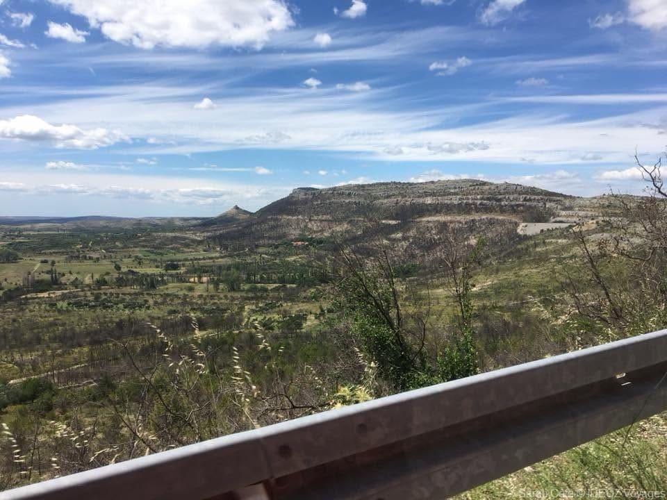 paysage de dalmatie du nord intérieure