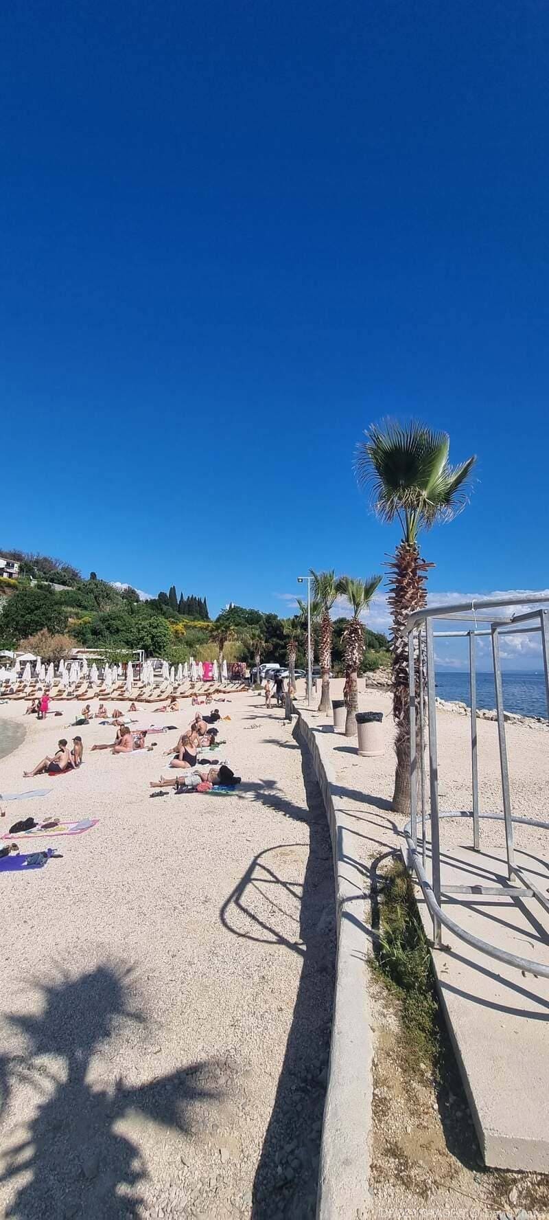plage de split en mai