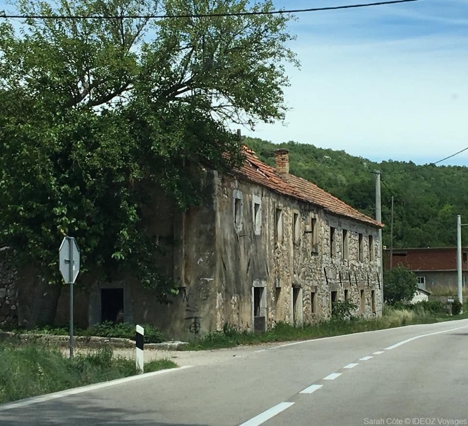 route entre krka et knin
