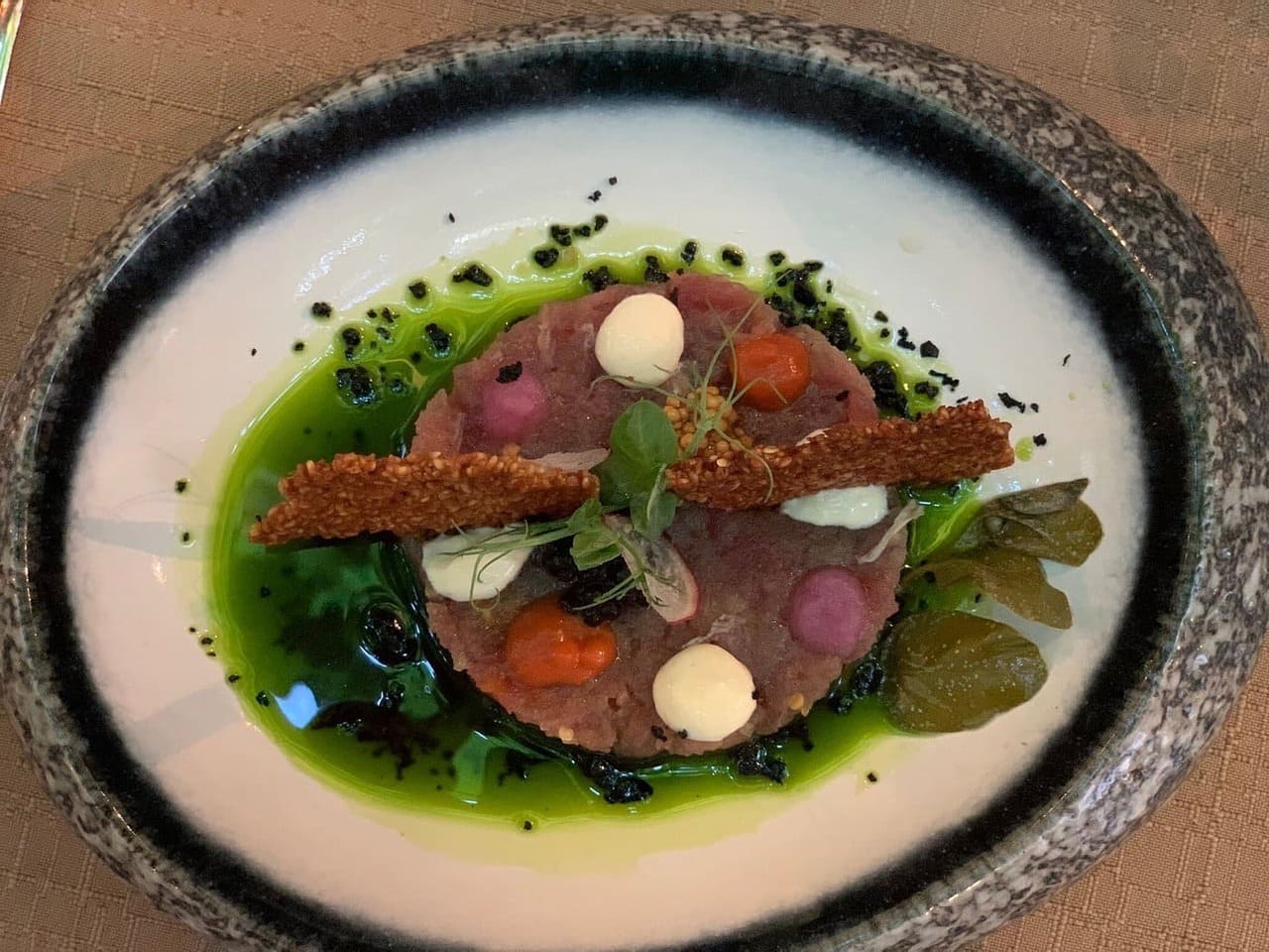 tartare de thon au basilic konoba trs (1)