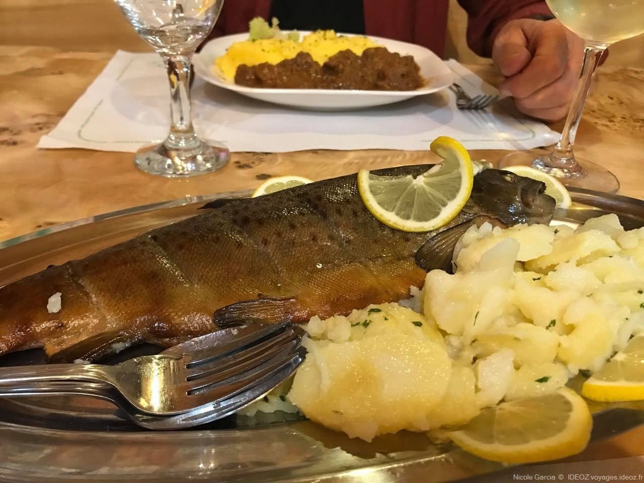 truite et goulash de gibier pension ursula plitvice