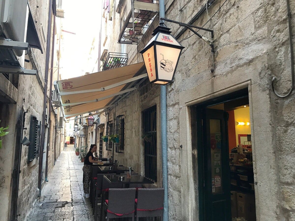 presa dubrovnik terrasse extérieure