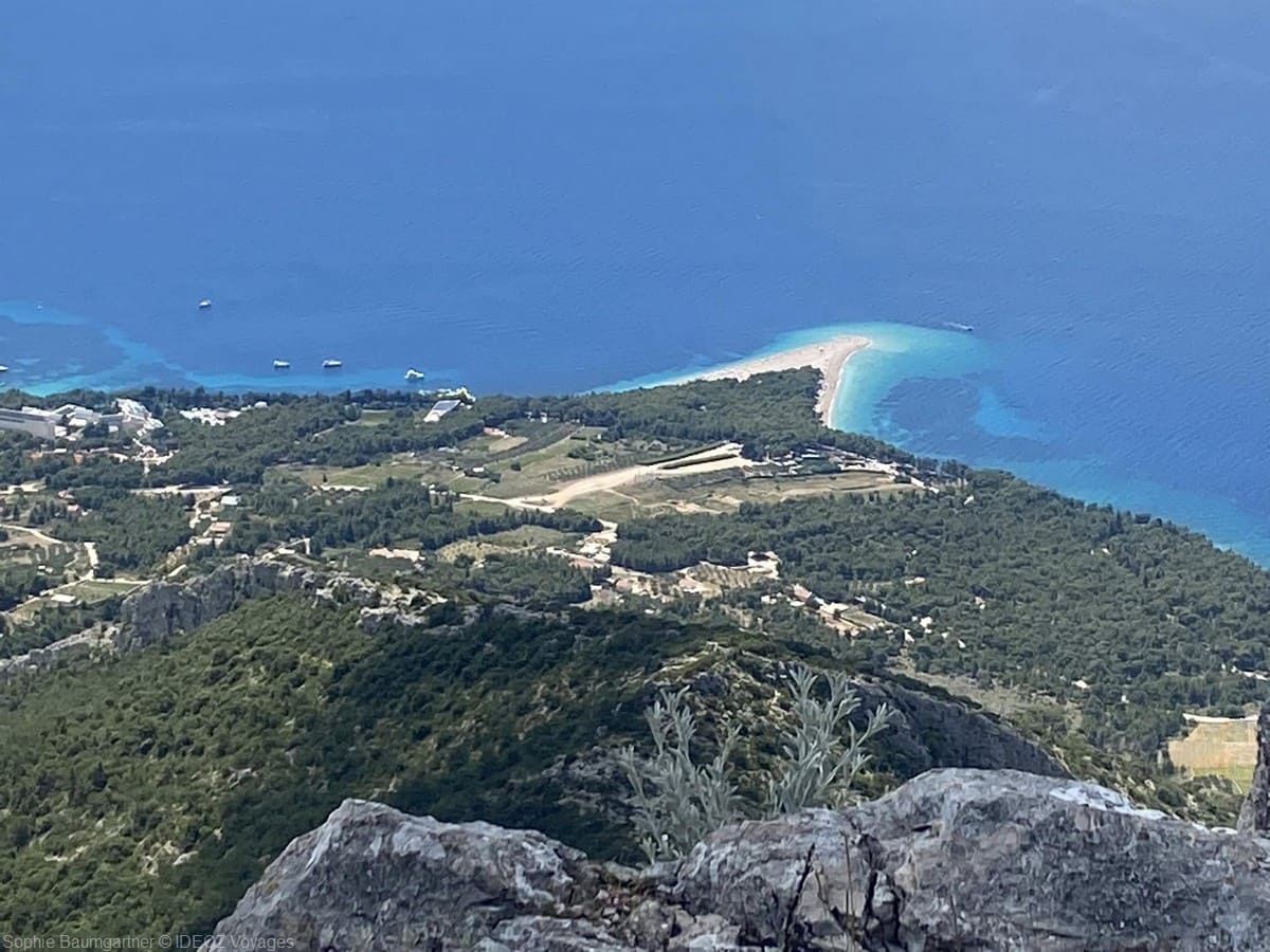vue panoramique zlatni rat depuis vidova gora bol (1)
