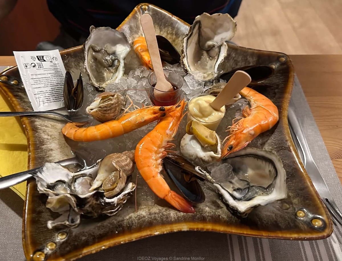 assiette de fruits de mer le lamparo port la nouvelle