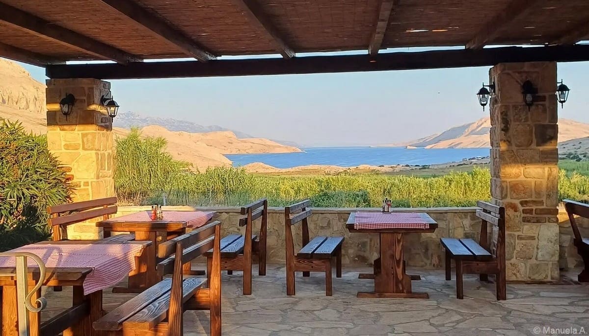 konoba težak metajna terrasse et vue sur mer
