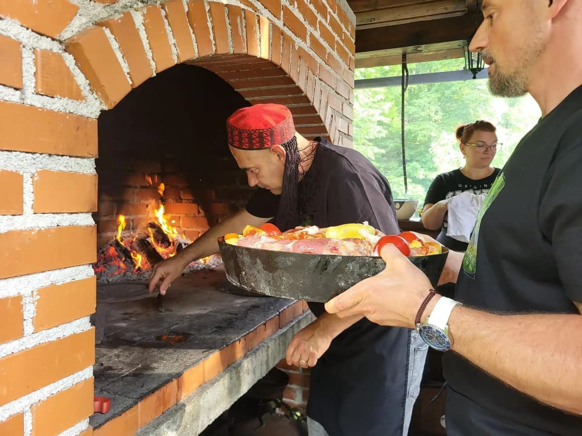 preparation plat peka atelier culinaire plitvice chez lidija spehar