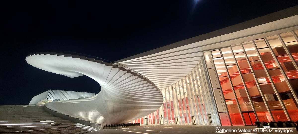 grand théâtre de shanghai de nuit