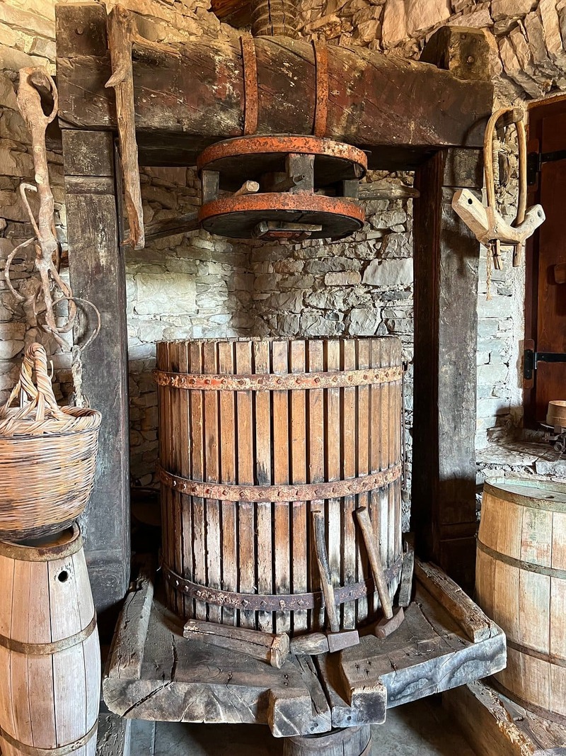 Ancien pressoir traditionnel à raisin sur l'île de Korčula