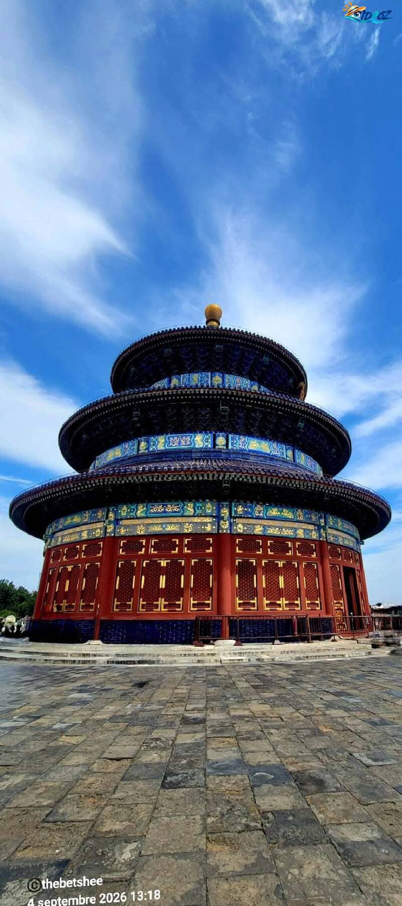 Temple du Ciel à Pékin sous un ciel bleu